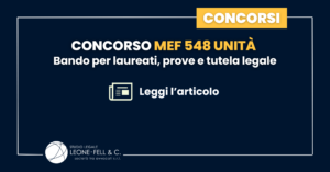 Concorso MEF 548