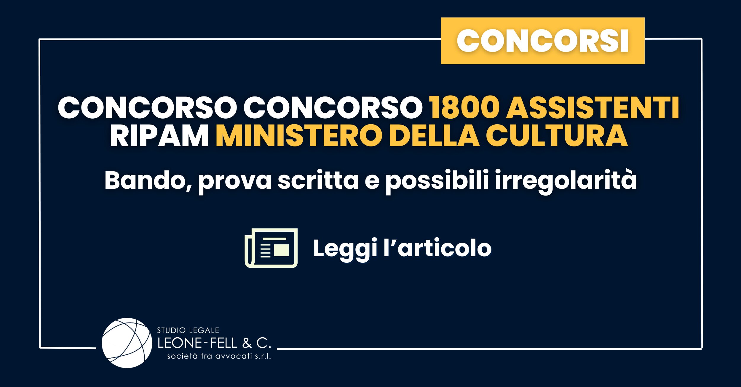 Concorso 1800 Assistenti RIPAM