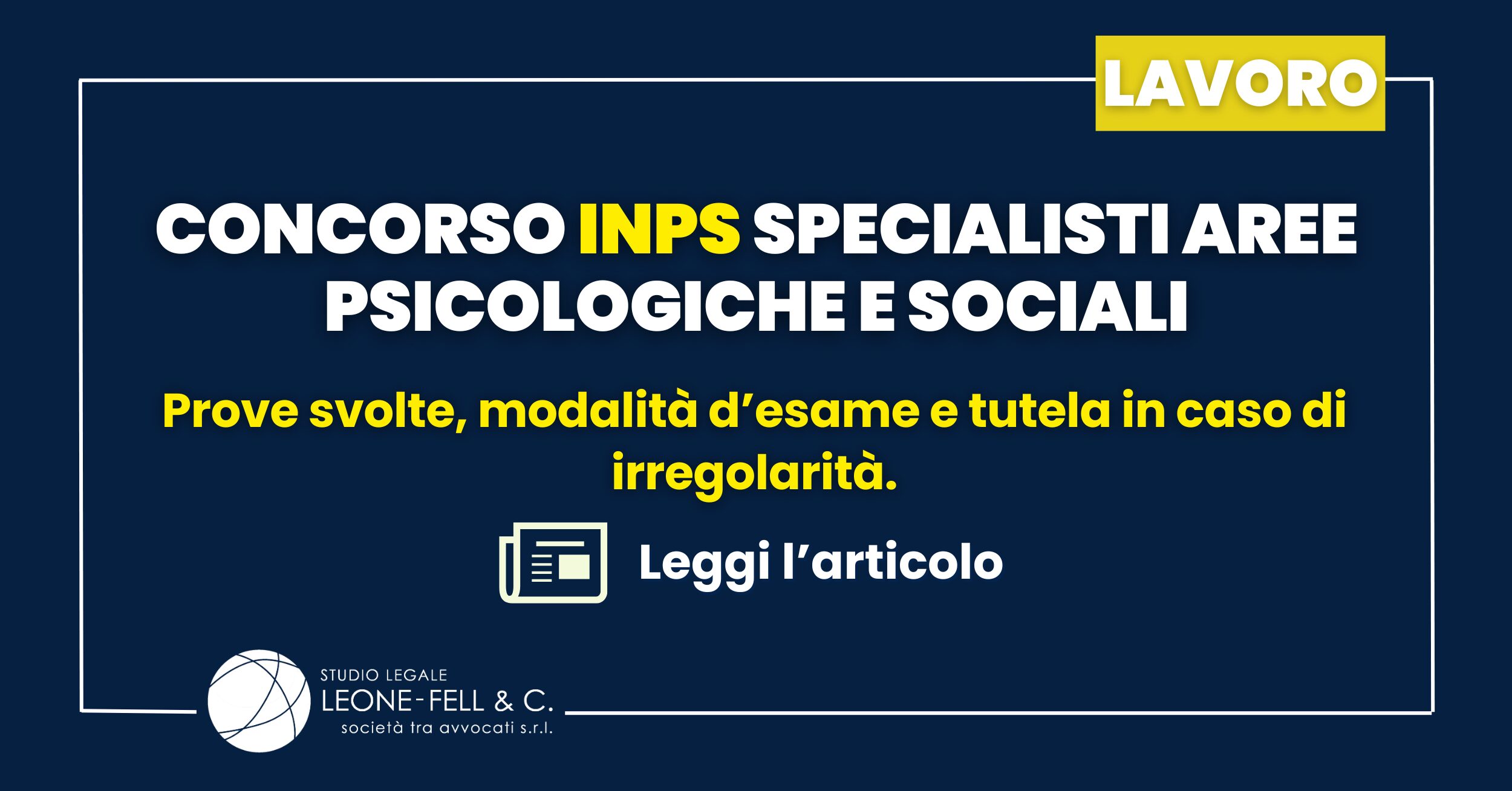 Concorso INPS specialisti aree psicologiche e sociali