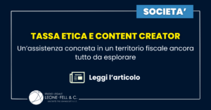 Tassa Etica e Content Creator