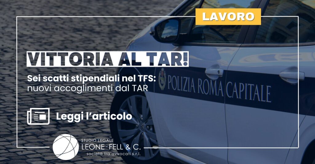 Sei scatti stipendiali nel TFS: nuovi accoglimenti dal TAR
