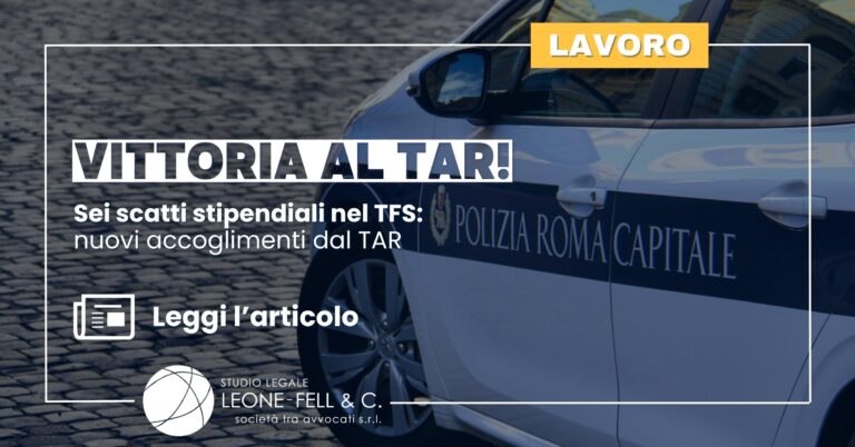 Sei scatti stipendiali nel TFS: nuovi accoglimenti dal TAR