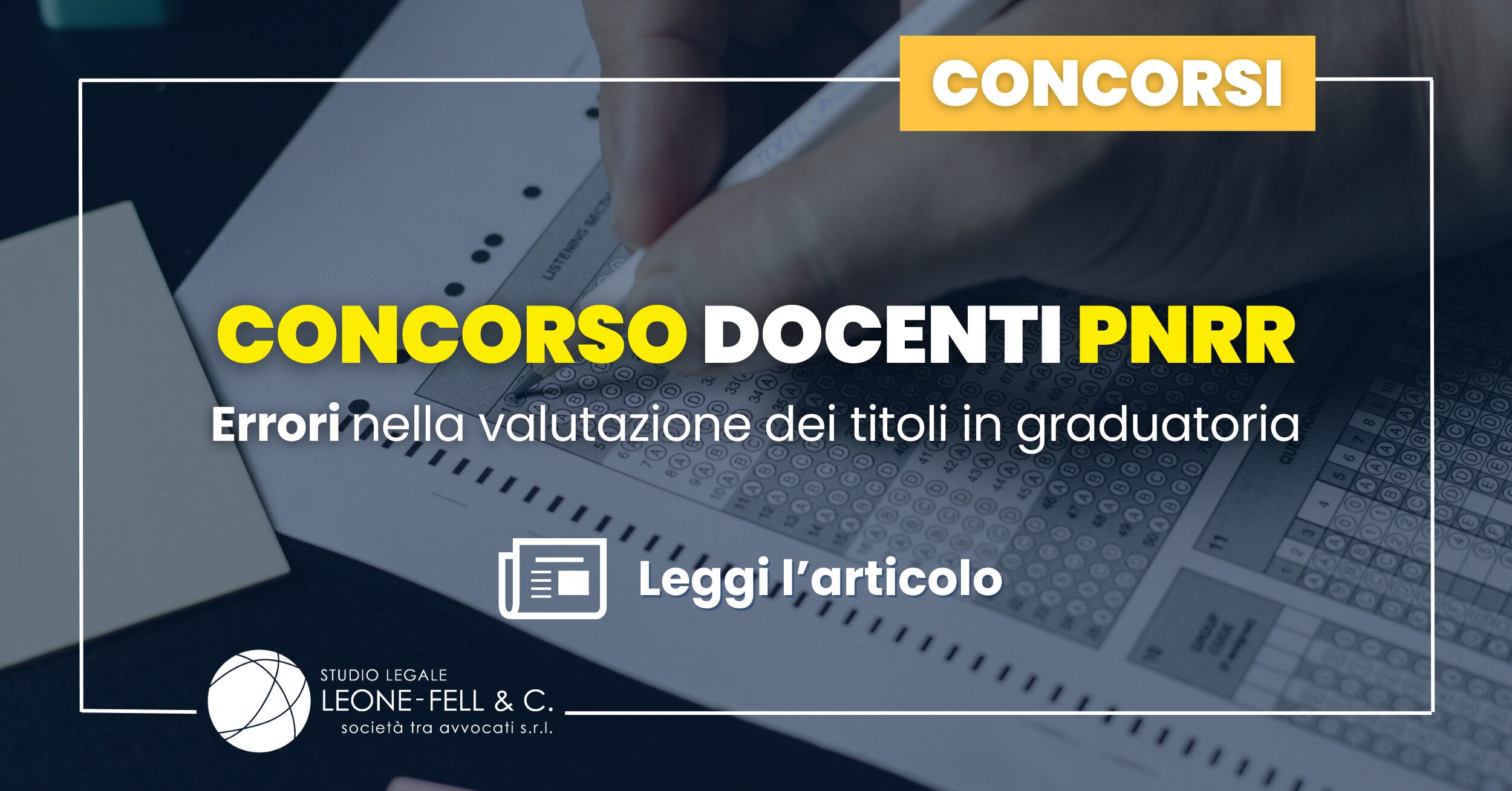 Concorso docenti PNRR: errori nella valutazione dei titoli in graduatoria