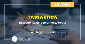 Tassa etica: la scadenza del versamento è oggi