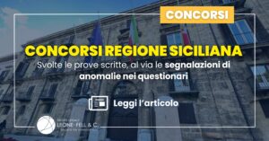 Concorsi Regione Siciliana: svolte le prove scritte, al via le segnalazioni di anomalie nei questionari