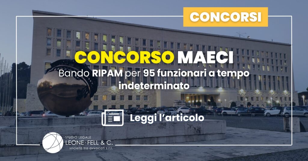 Concorso MAECI: bando RIPAM per 95 funzionari a tempo indeterminato