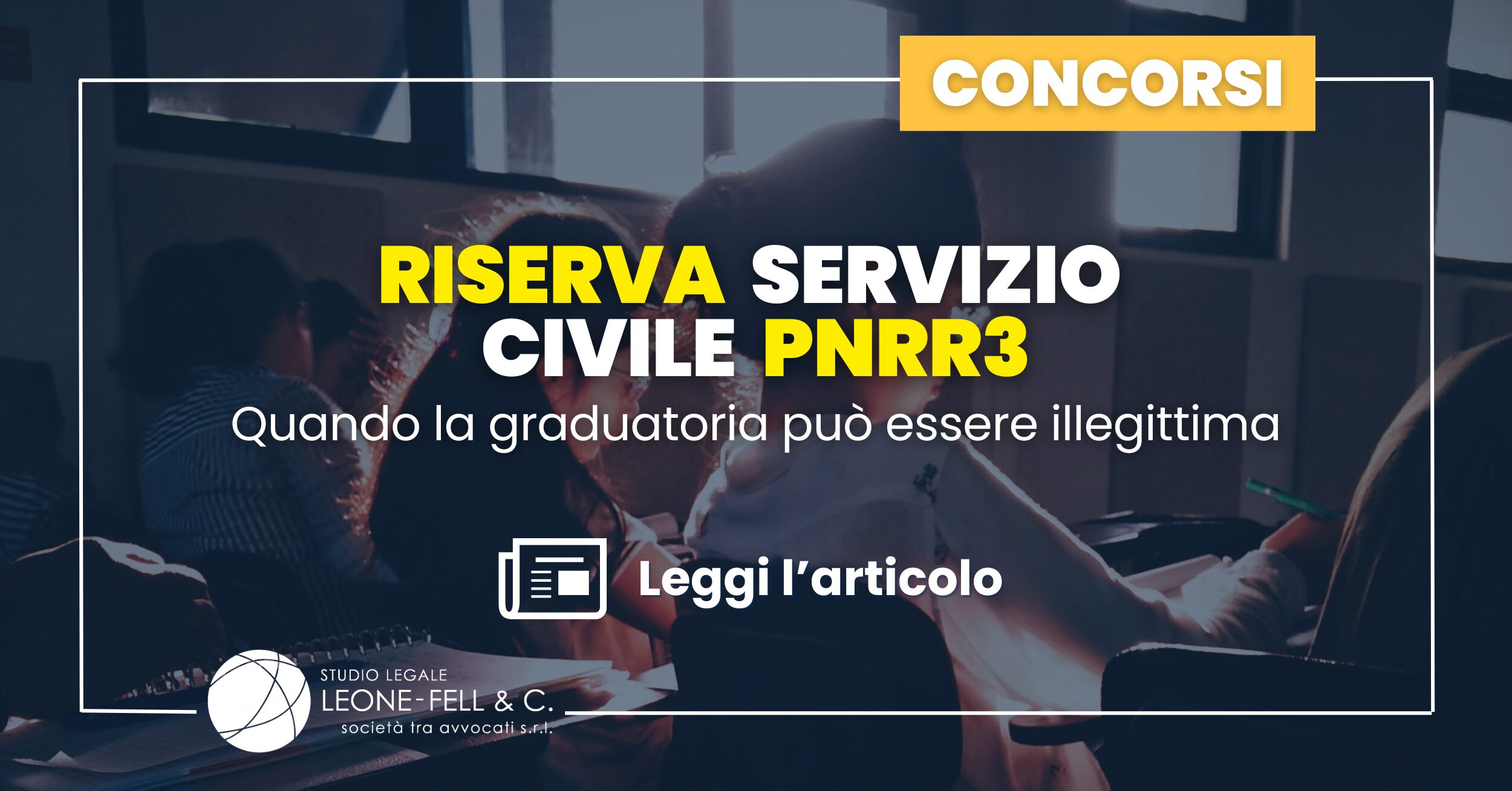 Riserva servizio civile PNRR3: quando la graduatoria può essere illegittima