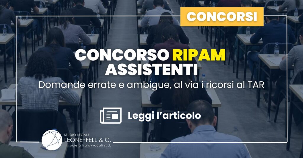 Concorso RIPAM Assistenti: domande errate e ambigue, al via i ricorsi al TAR