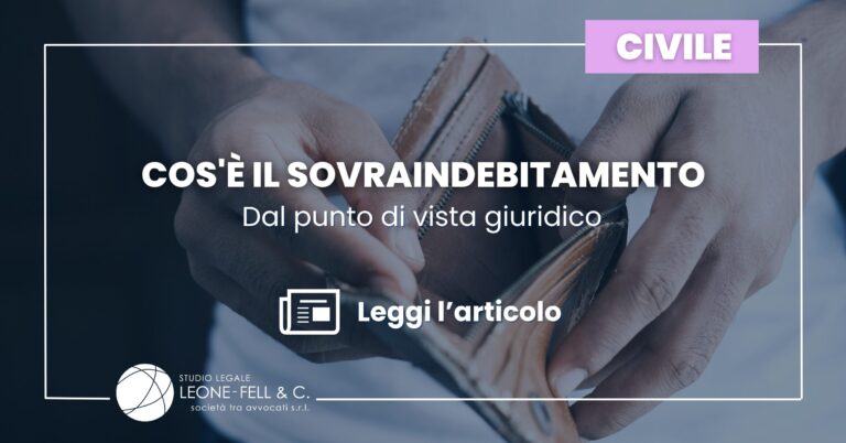 Cos'è il sovraindebitamento dal punto di vista giuridico