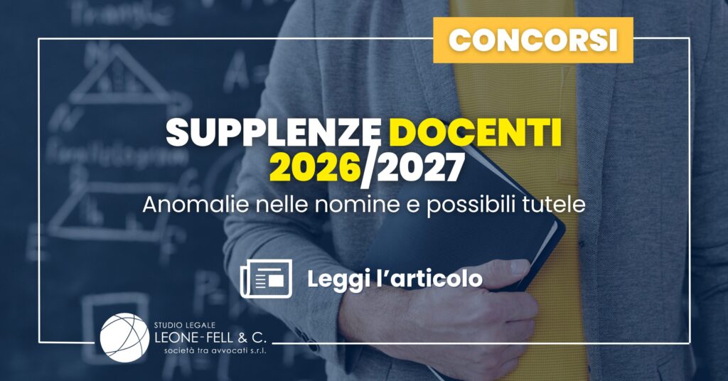 Supplenze docenti 2026/2027: anomalie nelle nomine e possibili tutele