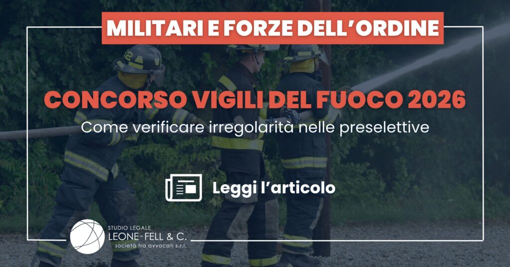 Concorso vigili del fuoco 2026: come verificare irregolarità nelle preselettive