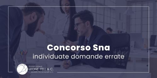 concorso sna